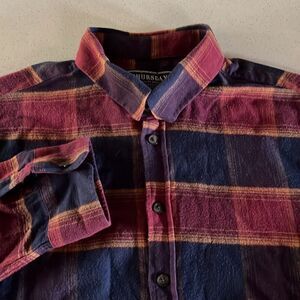 Thursday Plaid Flannel Button Front Mens XXL
